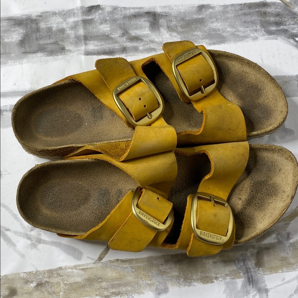 Birkenstock Arizona Two-Straps with Gold Buckles Sandals - Picture 5 of 5